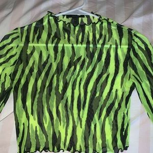 A zebra print croptop